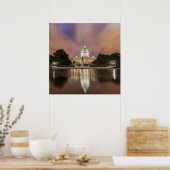 Poster Washington DC, Capitol Building (Cuisine)