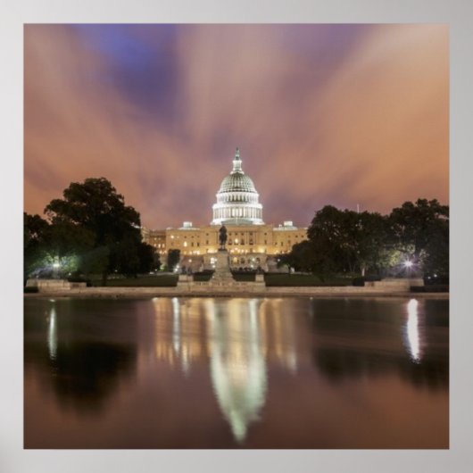 Poster Washington DC, Capitol Building (Devant)