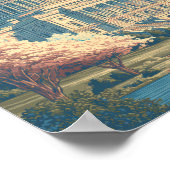 Poster Washington DC Capitol Travel Art Vintage (Coin)