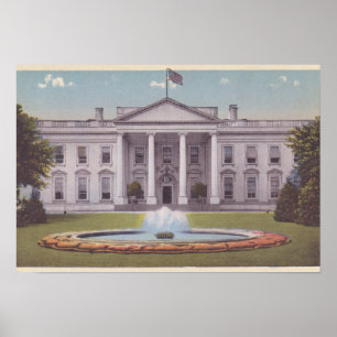 Poster Washington DC de la Maison Blanche