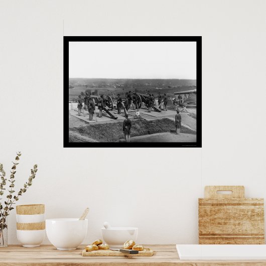 Poster Washington, DC Defending Gun Crews 1865 (Cuisine)