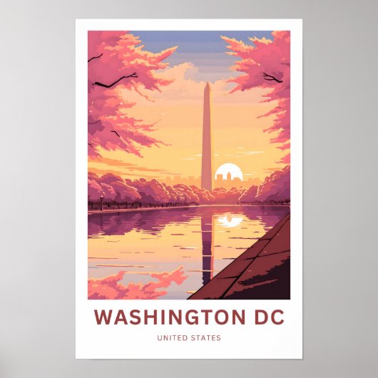 Poster Washington DC États-Unis Imprimer (Devant)