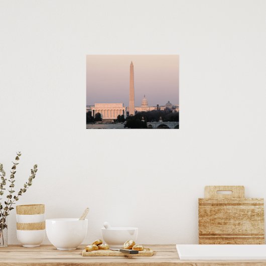 Poster Washington, DC Skyline (Cuisine)