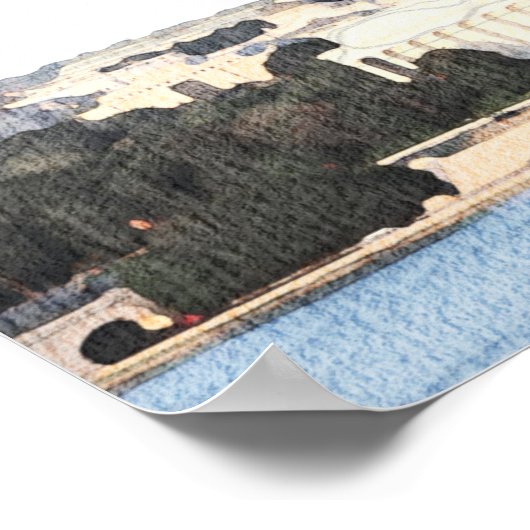 Poster WASHINGTON DC Skyline Engagement Party Bienvenue (Coin)