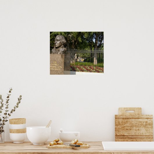 Poster Washington, DC, statue de George Washington, (Cuisine)