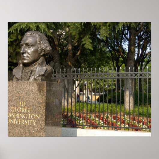 Poster Washington, DC, statue de George Washington, (Devant)