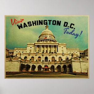 Poster Washington DC Vintage