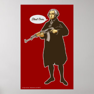 Poster Washington "début au-dessus" de copie