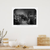 Poster Washington Délivre Son Premier Discours (Cuisine)