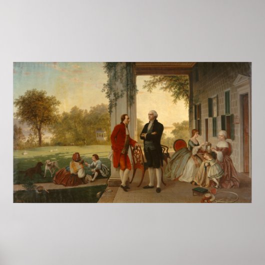 Poster Washington et Lafayette (Devant)