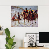 Poster Washington et Lafayette à Valley Forge ~ (Bureau à domicile)