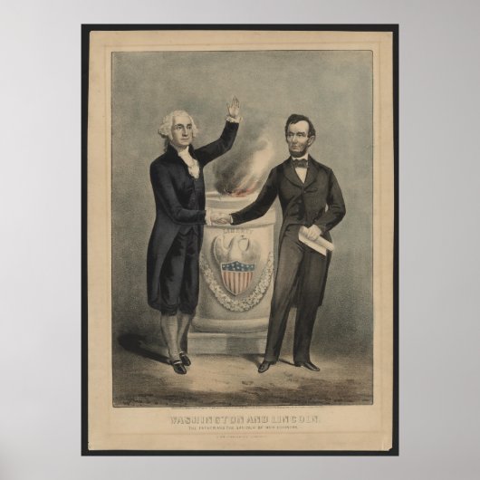 Poster Washington et Lincoln (Devant)