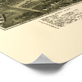 Poster Washington, PA Carte panoramique - 1897 (Coin)