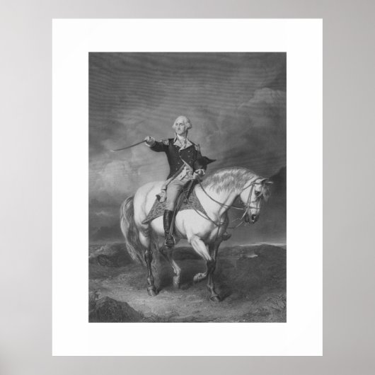 Poster Washington Reçoit Un Salut À Trenton (Devant)