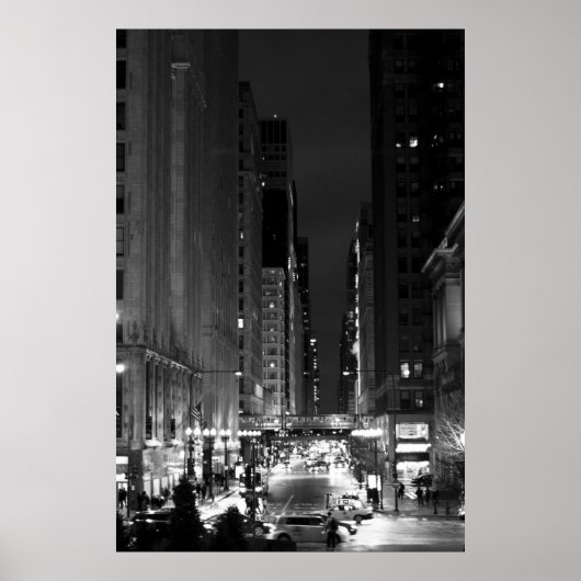 Poster Washington Street - Chicago, IL (Devant)