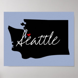 Poster Washington Town