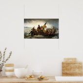 Poster Washington Traversant Le Delaware (Cuisine)
