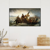 Poster Washington Traversant Le Delaware — Frontière (Cuisine)