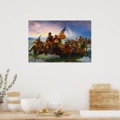 Poster Washington traversant le Delaware par Emanuel Leut (Cuisine)