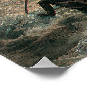 Poster Washington Traverser le Delaware par Emanuel Leutz (Coin)