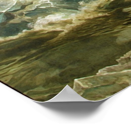 Poster Washington Traverser le Delaware par Emanuel Leutz (Coin)