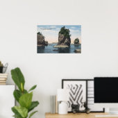 Poster Washington - Vue de Cape Flattery & Tatoosh (Bureau à domicile)