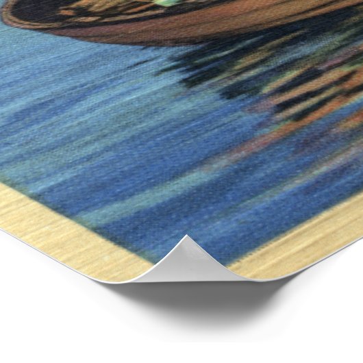 Poster Washington - Vue des pêcheurs qui attrapent un Sau (Coin)