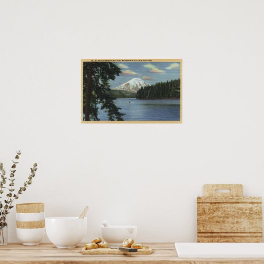 Poster Washington - Vue du Mont St. (Cuisine)