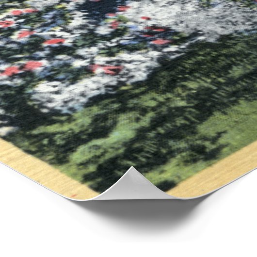 Poster Washington - Vue sur les pommiers en fleurs (Coin)