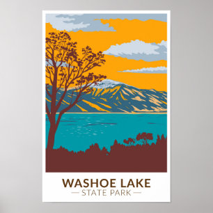 Poster Washoe Lake State Park Nevada Vintage