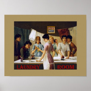 Poster  wasruimte