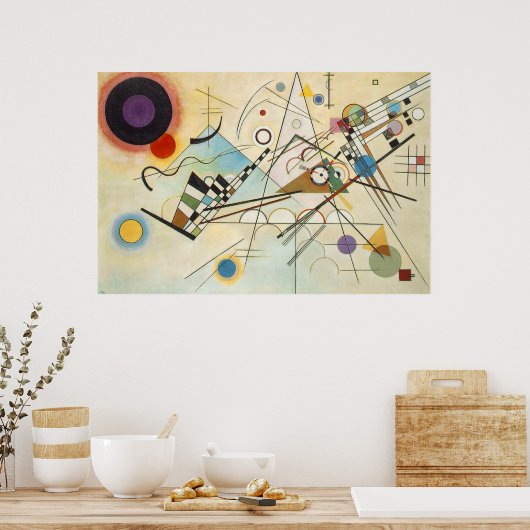 Poster Wassily Kandinsky-Composition IV 1911-Abstraite (Cuisine)