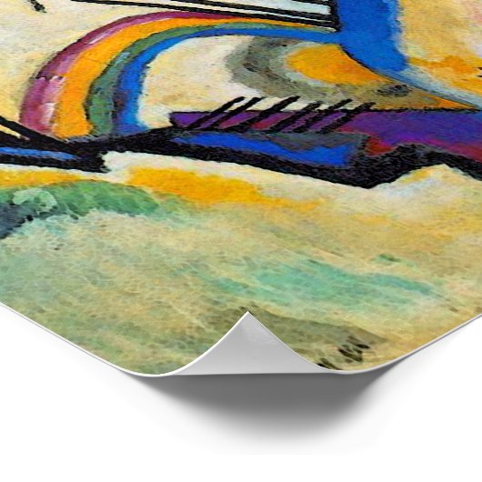 Poster Wassily Kandinsky Composition Quatre - Art Abstrai (Coin)