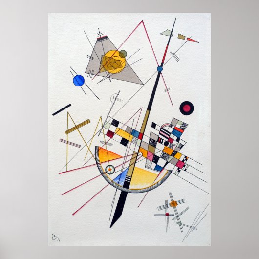 Poster Wassily Kandinsky Delicate Tension (Devant)