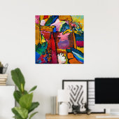 Poster Wassily Kandinsky : Etude pour l'improvisation V (Bureau à domicile)