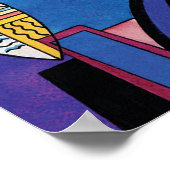 Poster Wassily Kandinsky - Grande Porte De Kiev Abstrait (Coin)