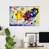 Poster Wassily Kandinsky : jaune-rouge-bleu (Bureau à domicile)
