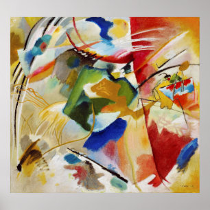 Poster Wassily Kandinsky   Peinture avec Centre Vert