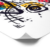 Poster Wassily Kandinsky - Petits Mondes V Art Abstrait (Coin)