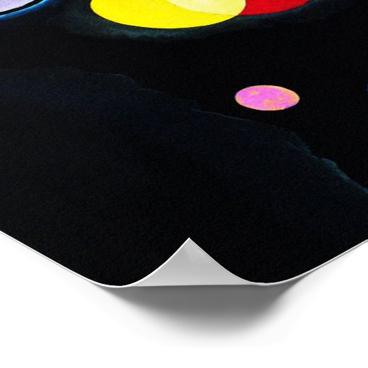 Poster Wassily Kandinsky - Plusieurs cercles (Coin)