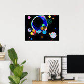 Poster Wassily Kandinsky - Plusieurs cercles (Bureau à domicile)