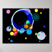 Poster Wassily Kandinsky - Plusieurs cercles (Devant)