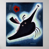 Poster Wassily Kandinsky - Pointed Black. (Devant)