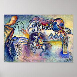Poster Wassily Kandinsky - Saint George et les cavaliers