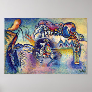 Poster Wassily Kandinsky - Saint Georges & Les Cavaliers