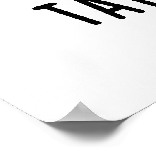 Poster Wat Chu Talkin Bao Drôle Dimsum Pun (Coin)