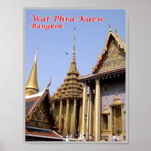 Poster Wat Phra Kaew - Temple bouddhiste sacré - Thaïland
