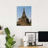 Poster Wat Phra Si Sanphet ... Ayutthaya, Thaïlande (Bureau à domicile)