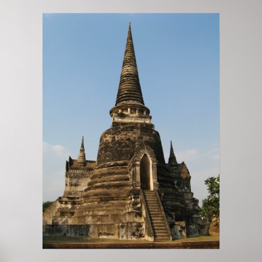 Poster Wat Phra Si Sanphet ... Ayutthaya, Thaïlande (Devant)