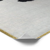 Poster Watanabe Seitei aigrettes dans un arbre la nuit (Coin)